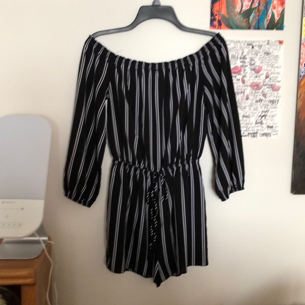 Pinstripe romper